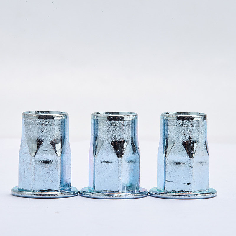 Sześciokątna nakrętka nitowana z blokadą