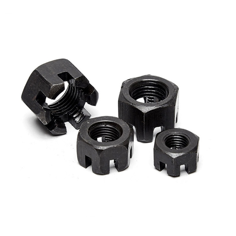 Nakrętka koronowa z sześciokątnym rowkiem