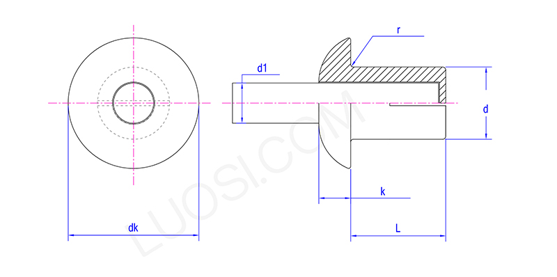 Material Fusing Core Penetrating Rivet