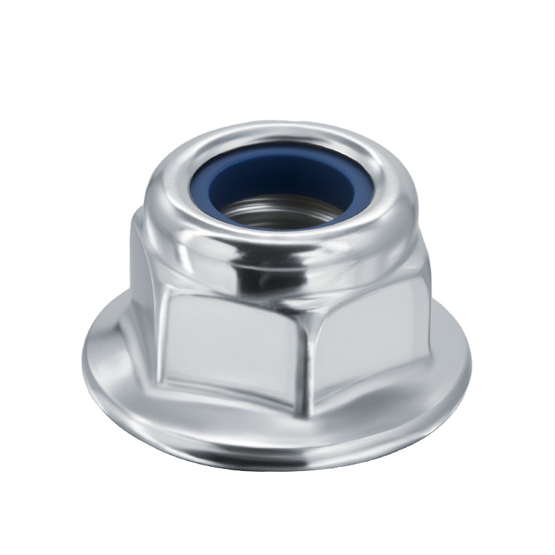 Nakrętki sześciokątne typu momentowego z nakrętką zabezpieczającą kołnierza