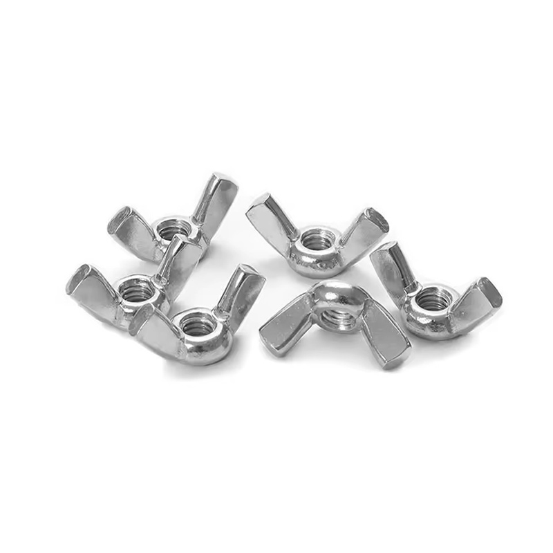 Zaokrąglone nakrętki skrzydełkowe uszu