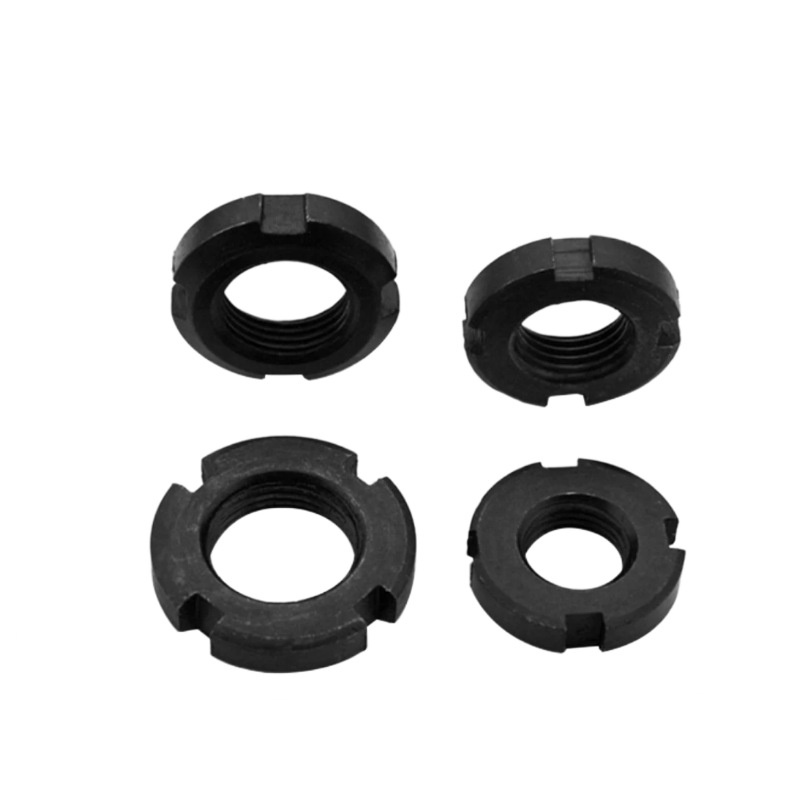 Odporna na wstrząsy, okrągła nakrętka blokująca z rowkiem