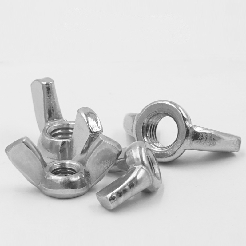 Nakrętki motylkowe Okrągły kształt skrzydła